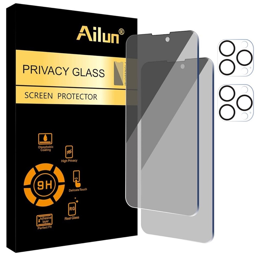 iPhone 14 Pro Max Privacy Glass Screen Protector 2-Pack by Ailun